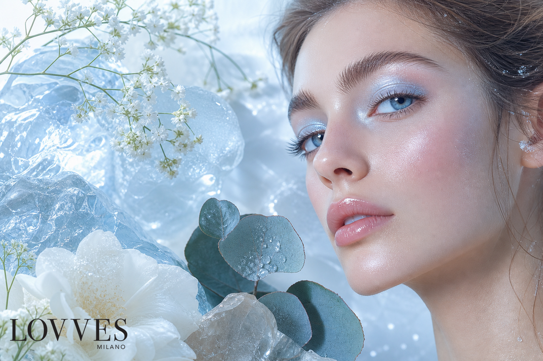 
Eis-Effekt Make-up: Das raffinierte Geheimnis für strahlende und frische Haut