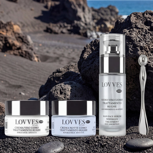 Hautpflege für Männer zur Faltenbehandlung