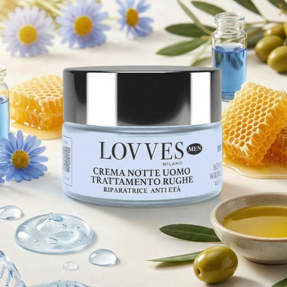 Nachtcreme für Männer zur Faltenbehandlung