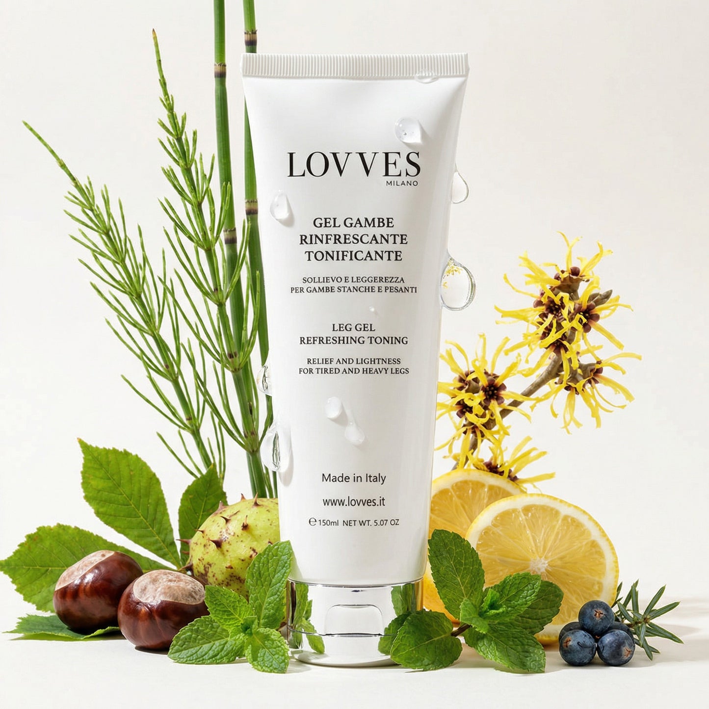 Erfrischendes tonisierendes Beingel